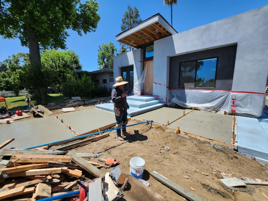 Sunnyslope Sherman Oaks before - front entry under construction